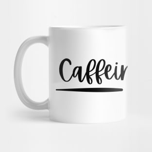 Caffeine Addict - Black Text Mug